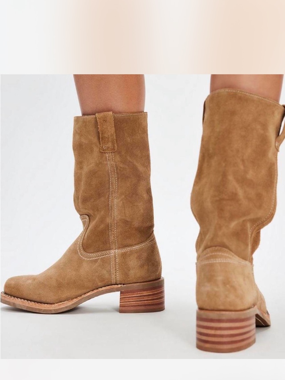 Frye Suede Campus 12R Boots
